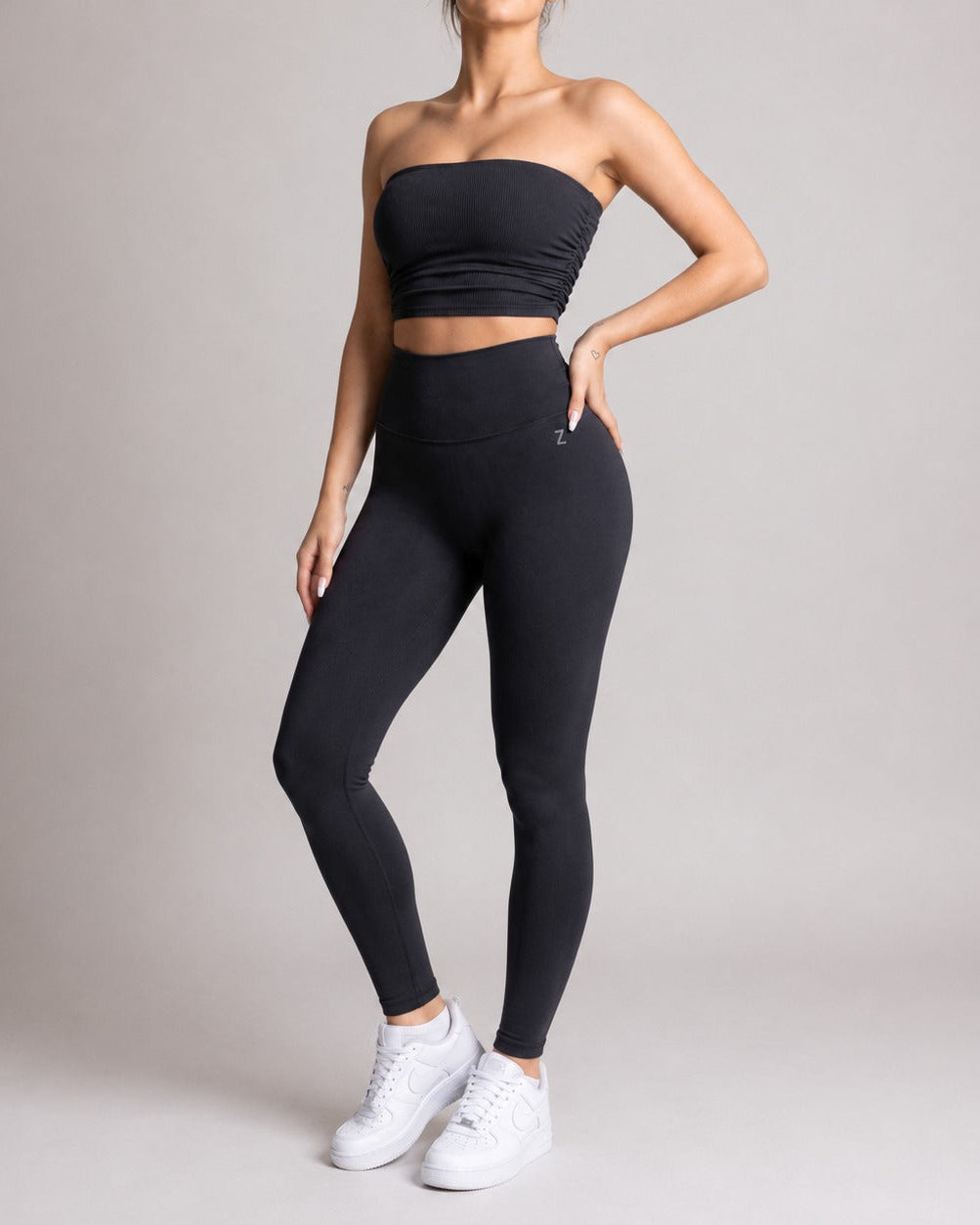 ZANOS yoga tights women with high waist, buttery soft fabric and comfortable fit for yoga, pilates and everyday movement