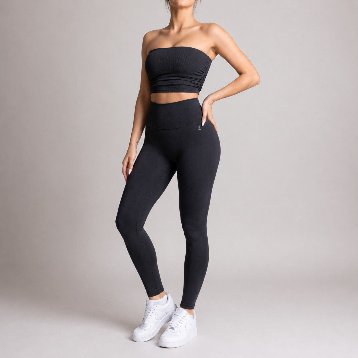 ZANOS yoga tights women with high waist, buttery soft fabric and comfortable fit for yoga, pilates and everyday movement