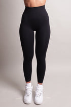 NOIR scrunch leggings black women, featuring high waist design and smooth fit, ideal for workouts.