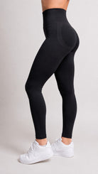 Svarta Scrunch tights till damer från ZANOS APPAREL. 