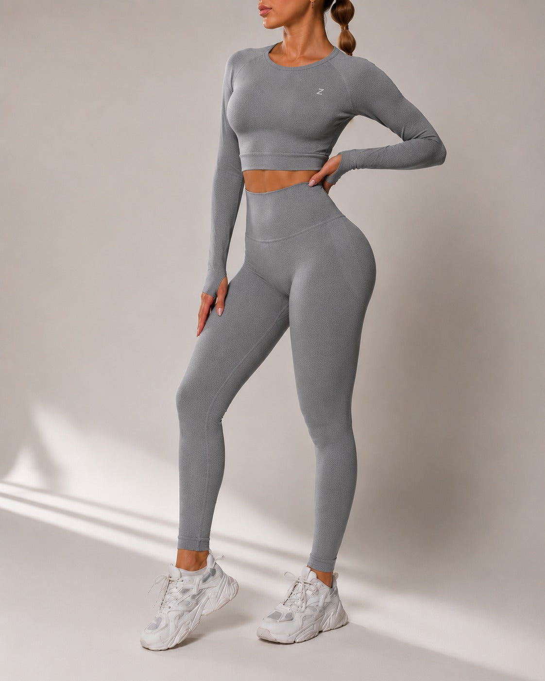Scrunch tights och scrunch leggings för dam med hög midja och formande scrunch detalj från ZANOS